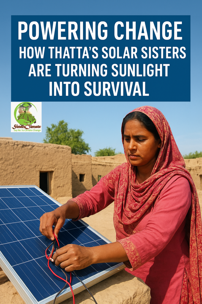 “Sisters of the Sun: How Thatta’s Women Are Powering Change in Coastal Pakistan”